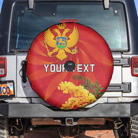 Personalized Montenegro Independence Day Spare Tire Cover Coat Of Arms With Mimoza