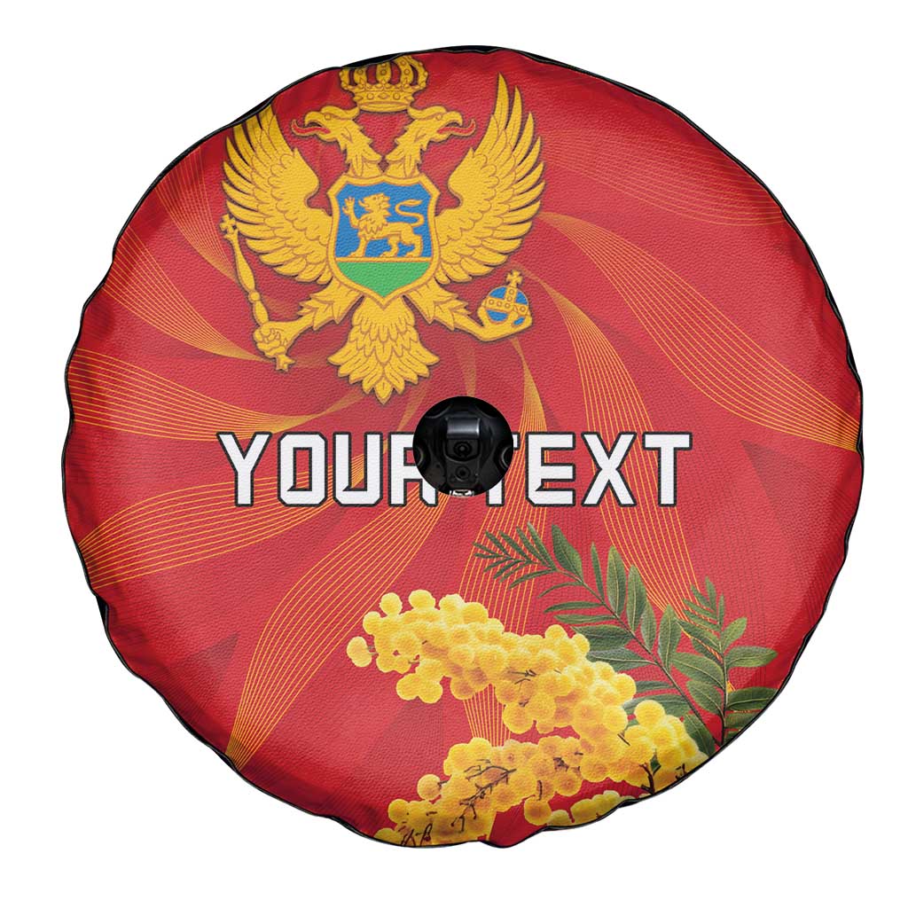 Personalized Montenegro Independence Day Spare Tire Cover Coat Of Arms With Mimoza