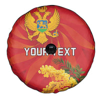 Personalized Montenegro Independence Day Spare Tire Cover Coat Of Arms With Mimoza