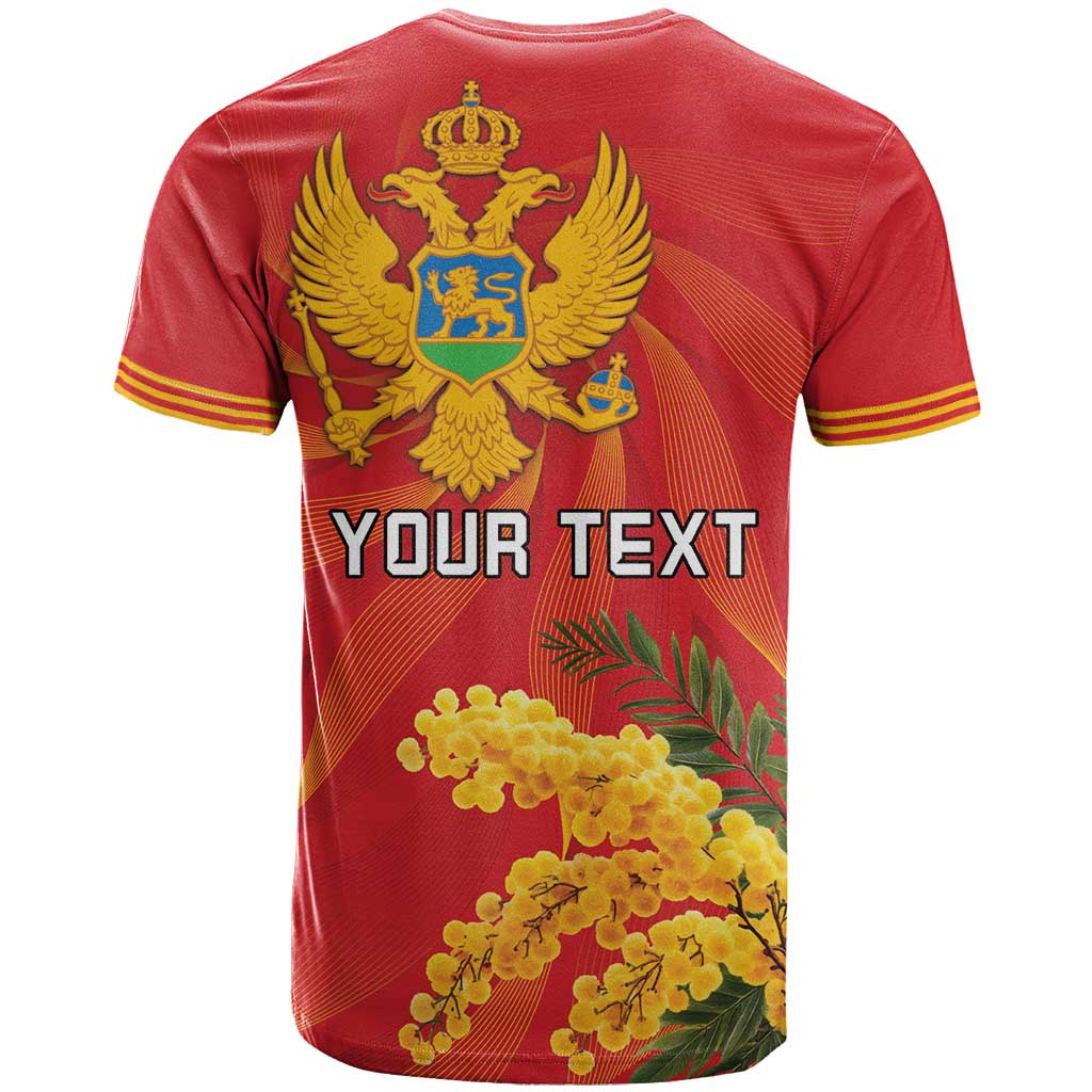 Personalized Montenegro Independence Day T Shirt Coat Of Arms With Mimoza
