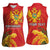 Personalized Montenegro Independence Day Women Sleeveless Polo Shirt Coat Of Arms With Mimoza