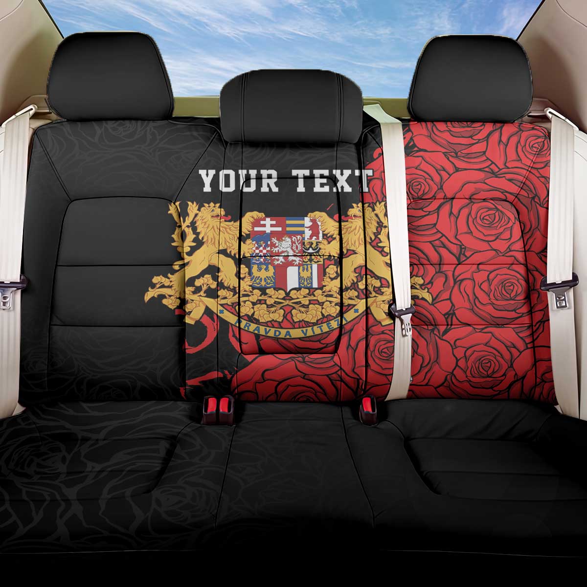 Personalized Czech Republic Independence Day Back Car Seat Cover Washingtonska deklarace
