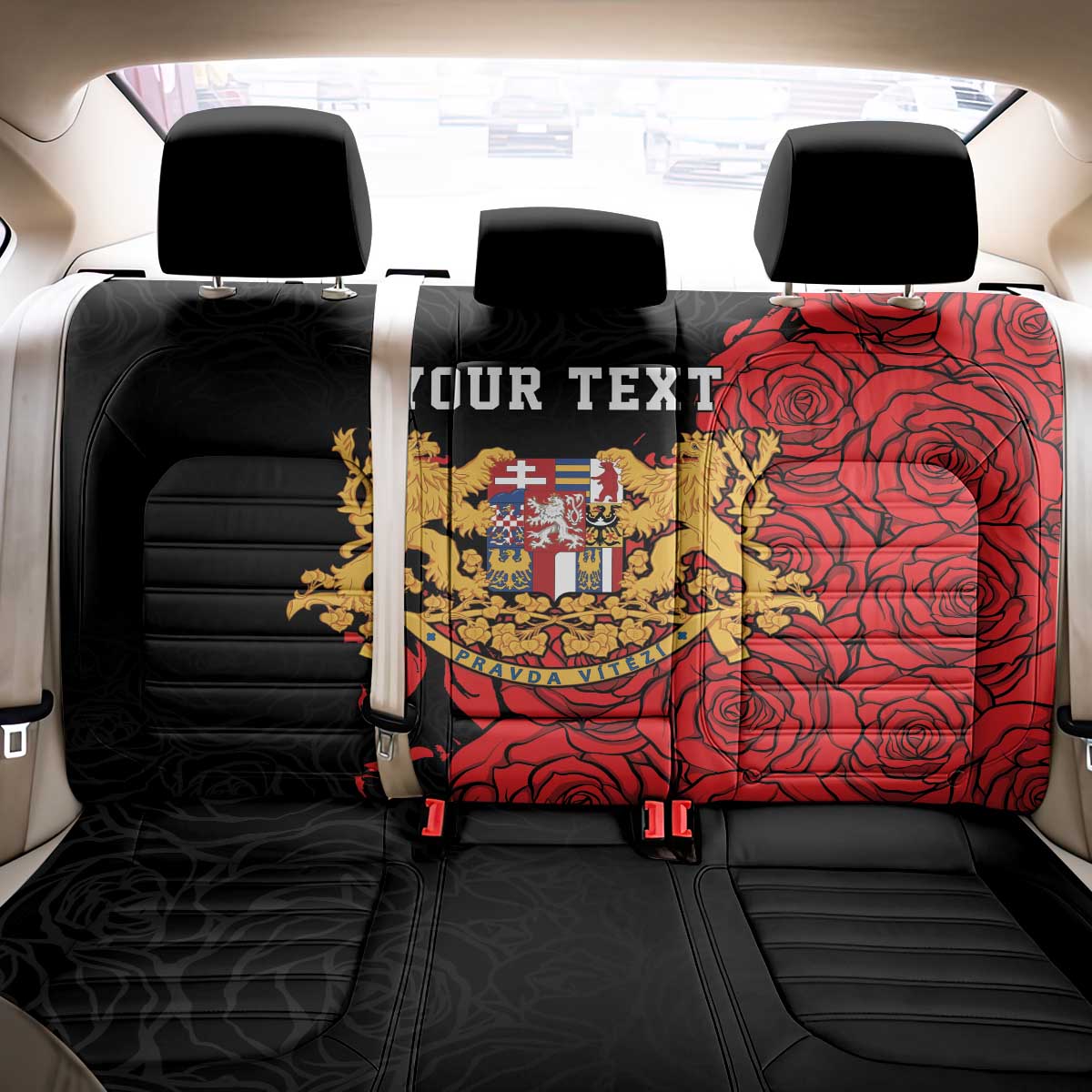 Personalized Czech Republic Independence Day Back Car Seat Cover Washingtonska deklarace