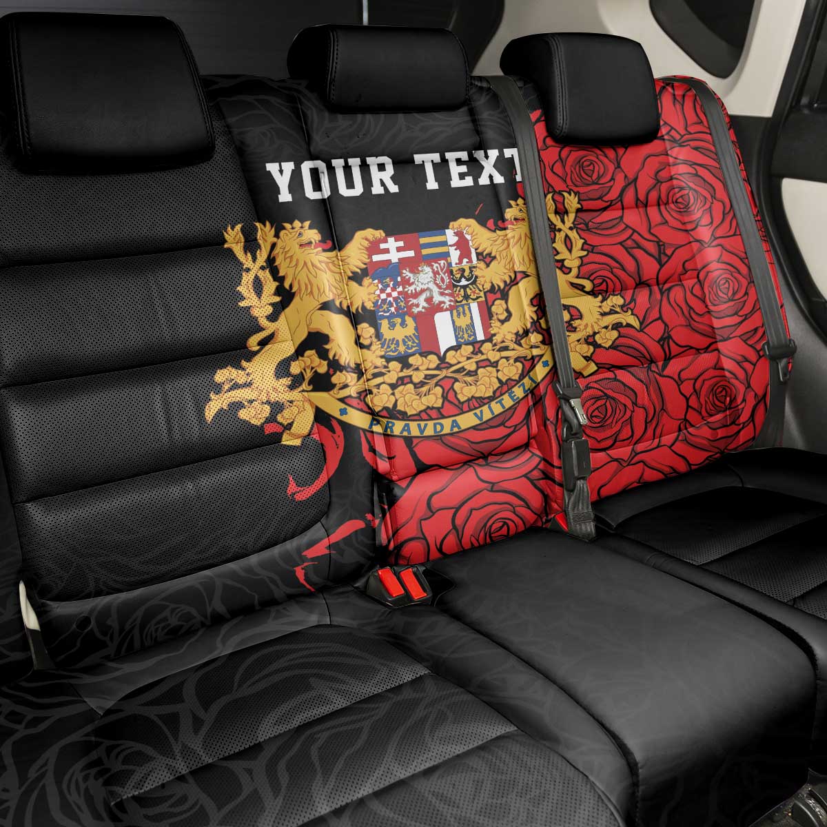 Personalized Czech Republic Independence Day Back Car Seat Cover Washingtonska deklarace