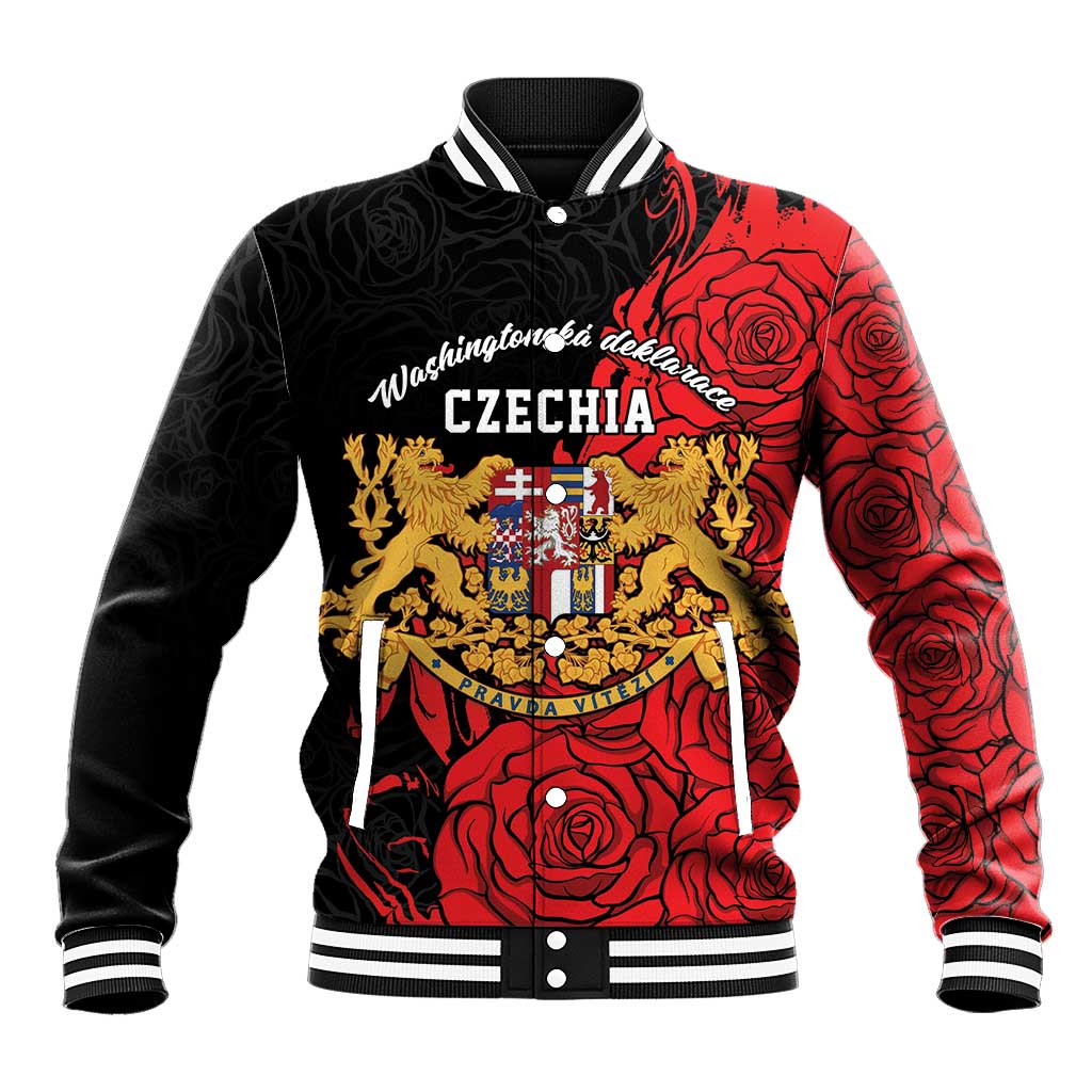Personalized Czech Republic Independence Day Baseball Jacket Washingtonska deklarace