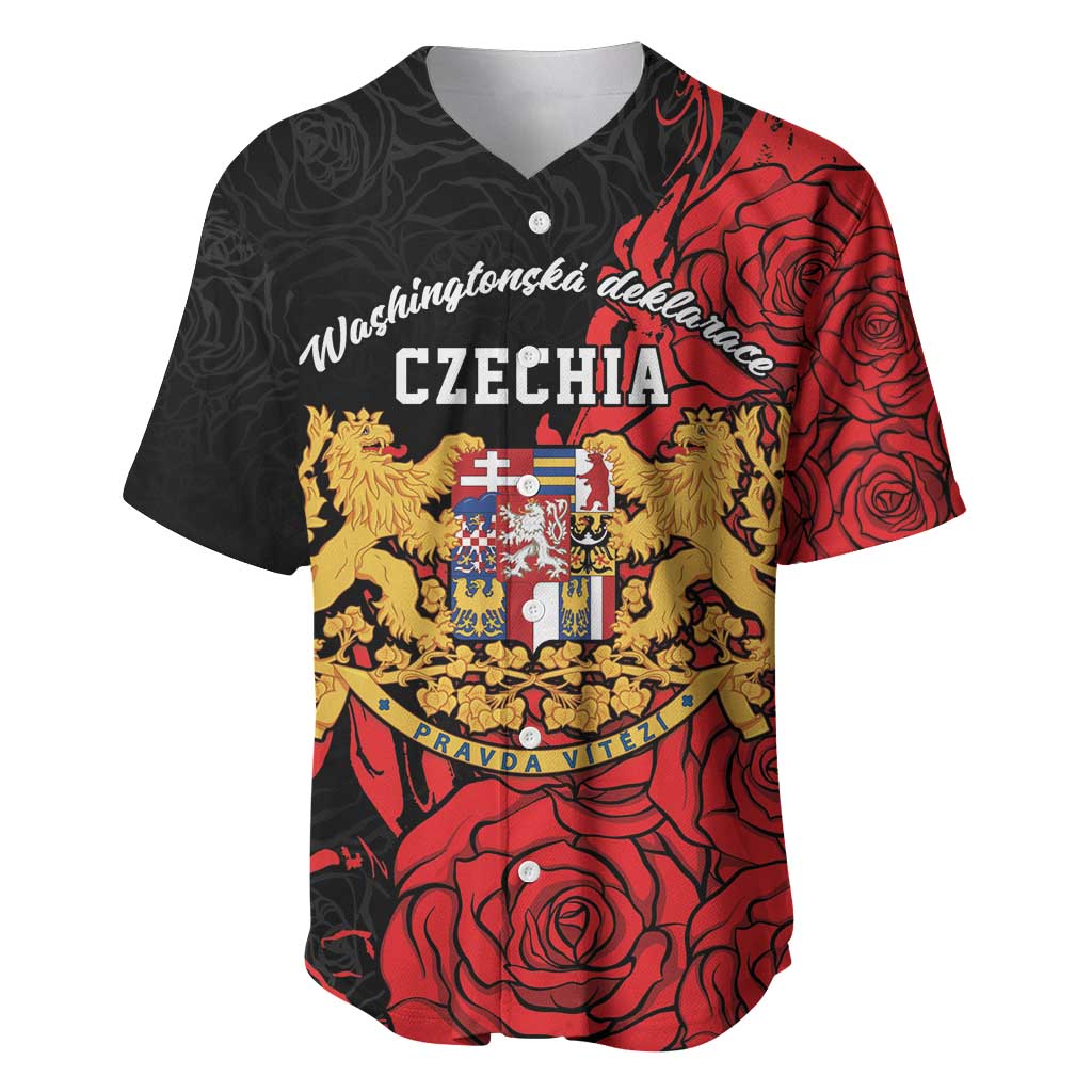 Personalized Czech Republic Independence Day Baseball Jersey Washingtonska deklarace