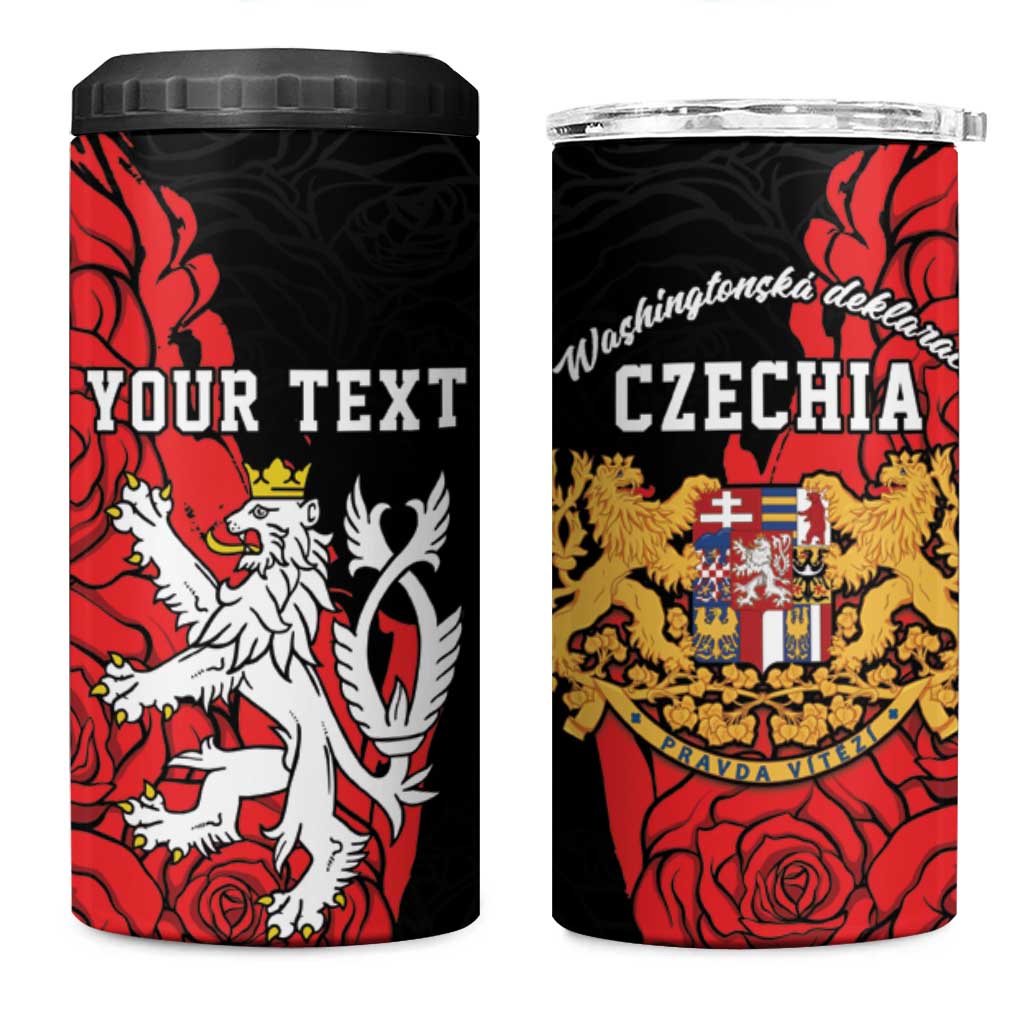 Personalized Czech Republic Independence Day 4 in 1 Can Cooler Tumbler Washingtonska deklarace
