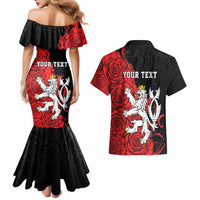 Personalized Czech Republic Independence Day Couples Matching Mermaid Dress and Hawaiian Shirt Washingtonska deklarace
