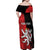 Personalized Czech Republic Independence Day Family Matching Off Shoulder Maxi Dress and Hawaiian Shirt Washingtonska deklarace