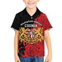 Personalized Czech Republic Independence Day Family Matching Off Shoulder Maxi Dress and Hawaiian Shirt Washingtonska deklarace