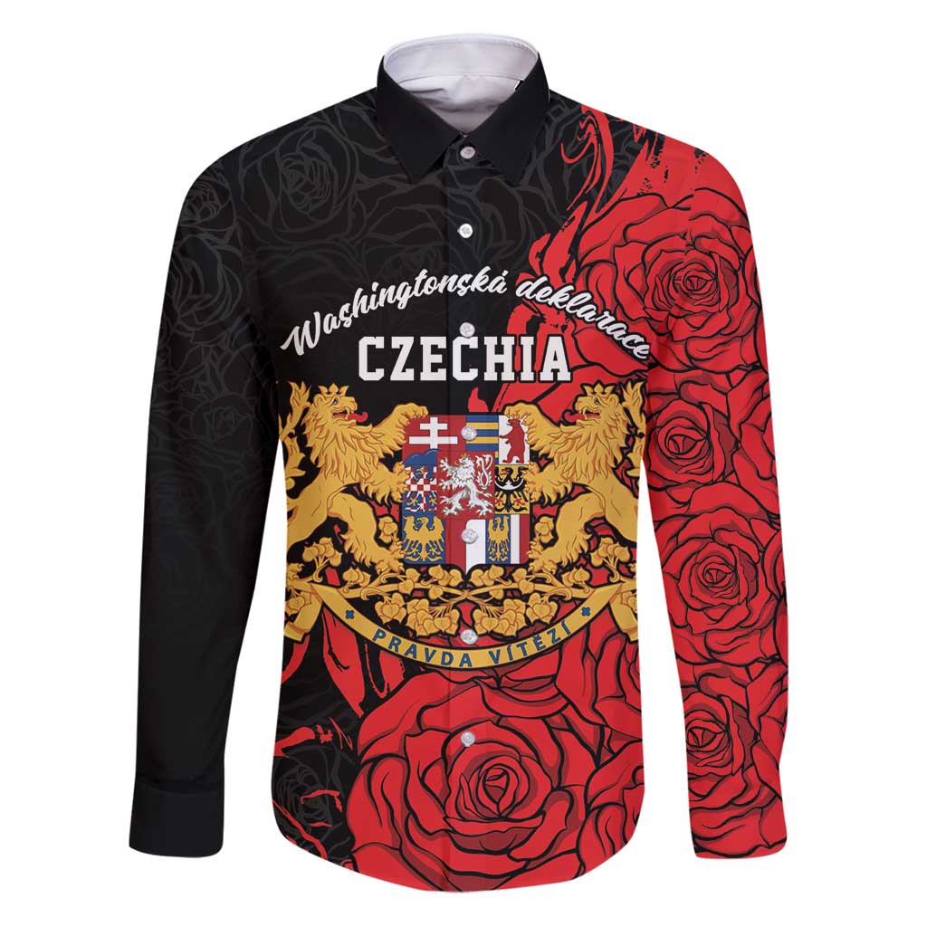Personalized Czech Republic Independence Day Family Matching Puletasi and Hawaiian Shirt Washingtonska deklarace