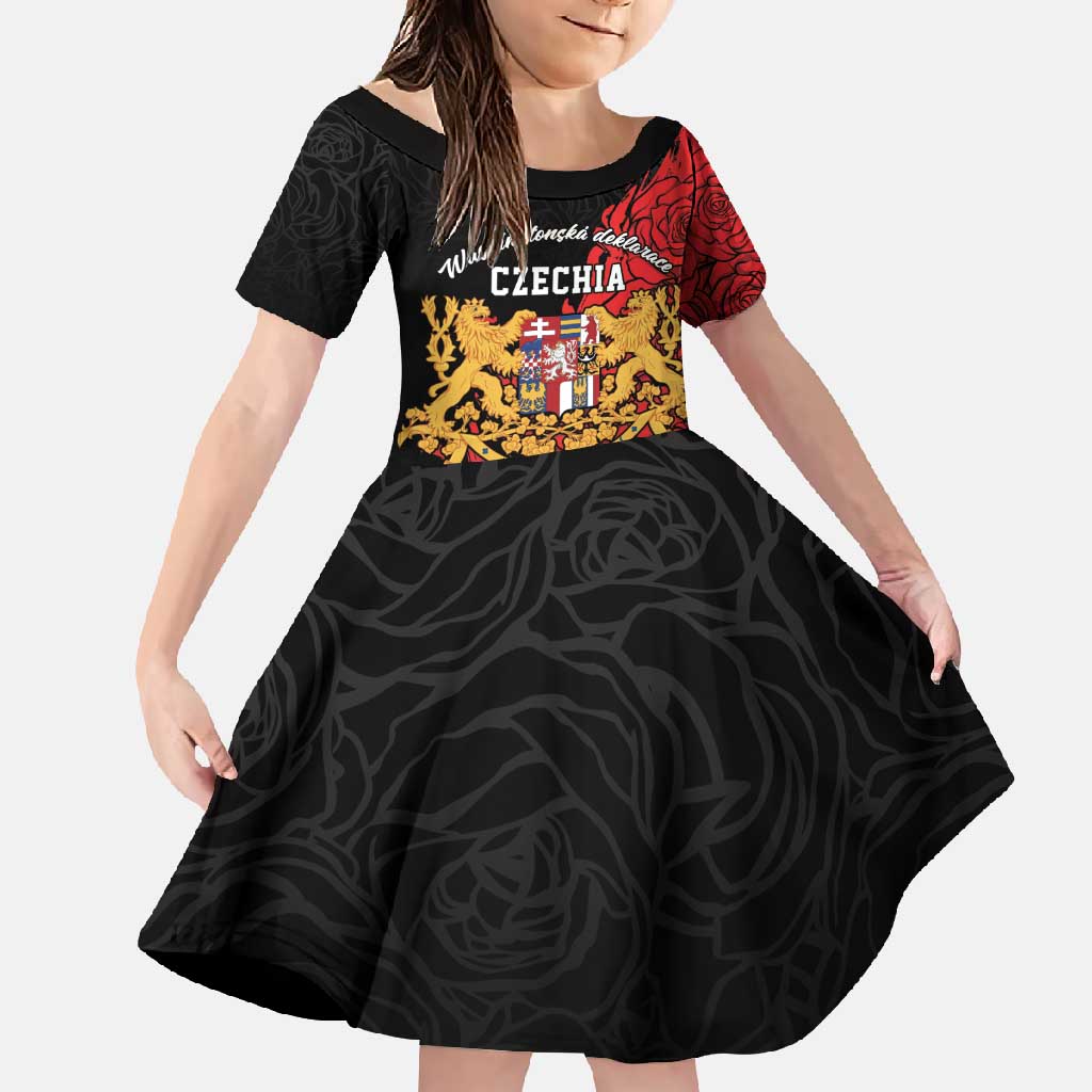 Personalized Czech Republic Independence Day Family Matching Summer Maxi Dress and Hawaiian Shirt Washingtonska deklarace