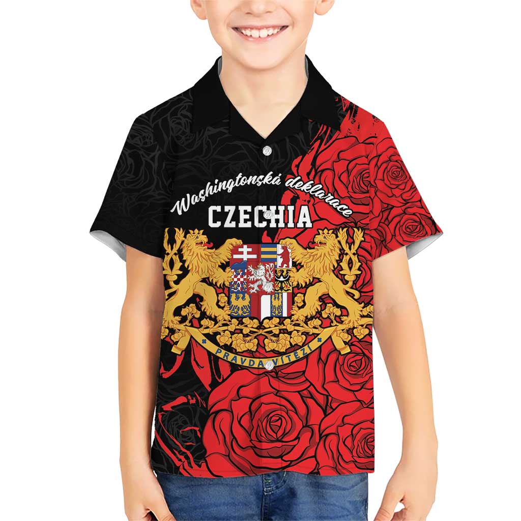 Personalized Czech Republic Independence Day Kid Hawaiian Shirt Washingtonska deklarace
