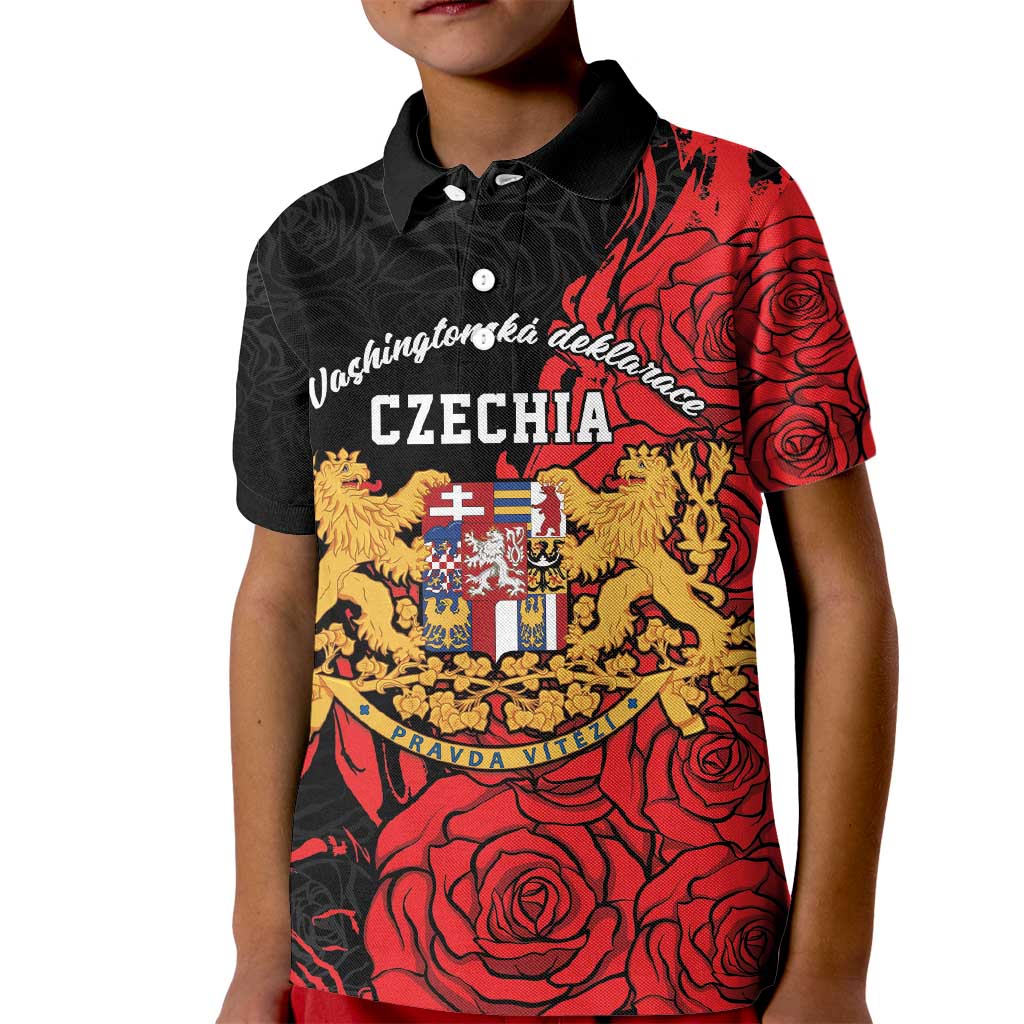 Personalized Czech Republic Independence Day Kid Polo Shirt Washingtonska deklarace
