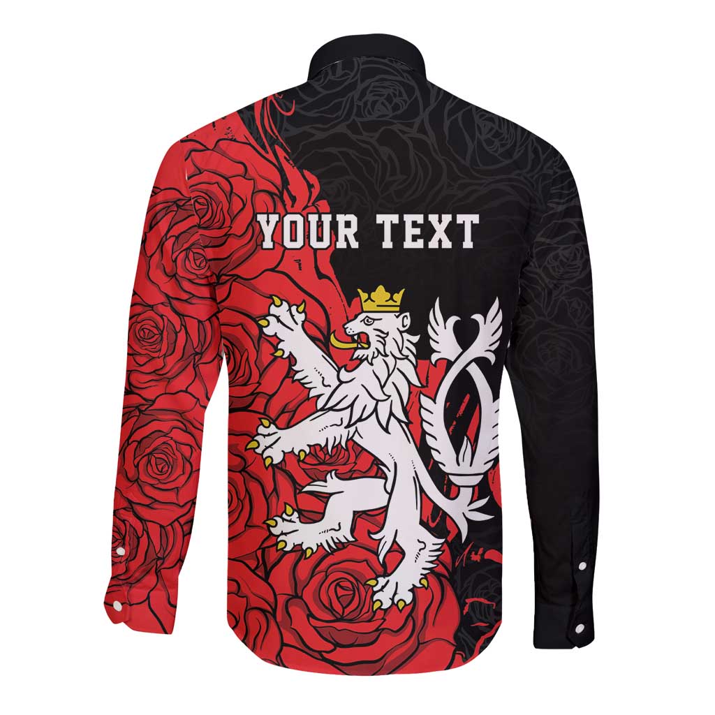 Personalized Czech Republic Independence Day Long Sleeve Button Shirt Washingtonska deklarace