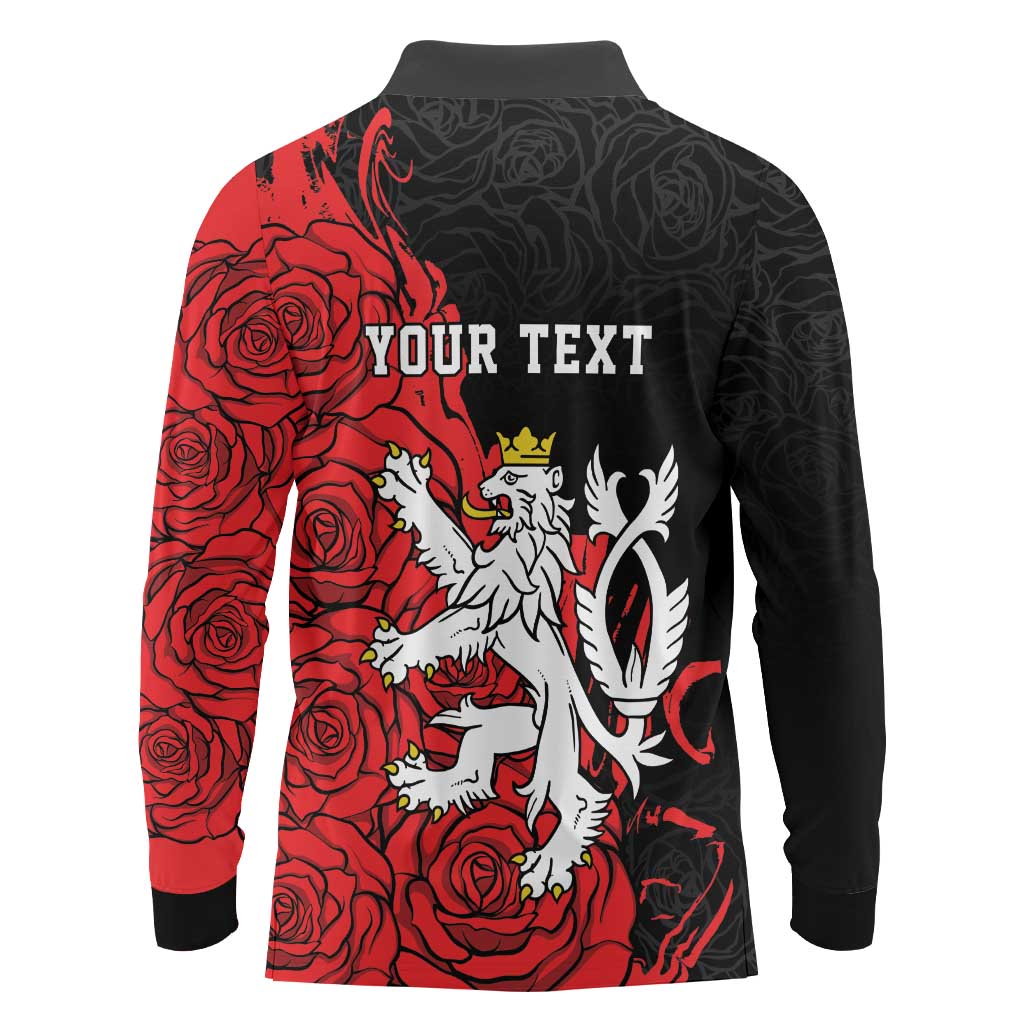 Personalized Czech Republic Independence Day Long Sleeve Polo Shirt Washingtonska deklarace