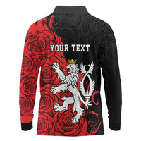 Personalized Czech Republic Independence Day Long Sleeve Polo Shirt Washingtonska deklarace