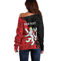Personalized Czech Republic Independence Day Off Shoulder Sweater Washingtonska deklarace