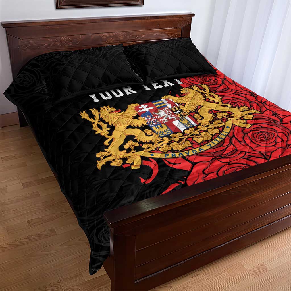 Personalized Czech Republic Independence Day Quilt Bed Set Washingtonska deklarace