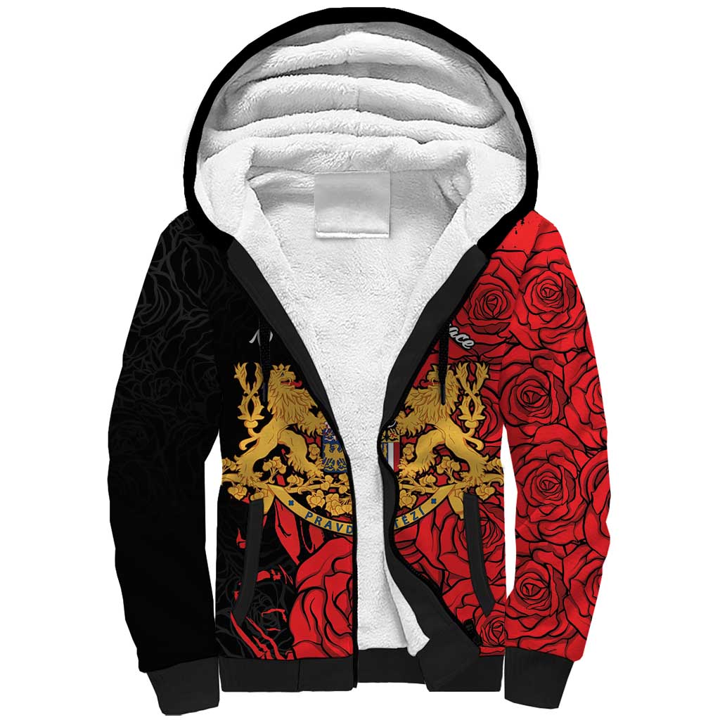 Personalized Czech Republic Independence Day Sherpa Hoodie Washingtonska deklarace