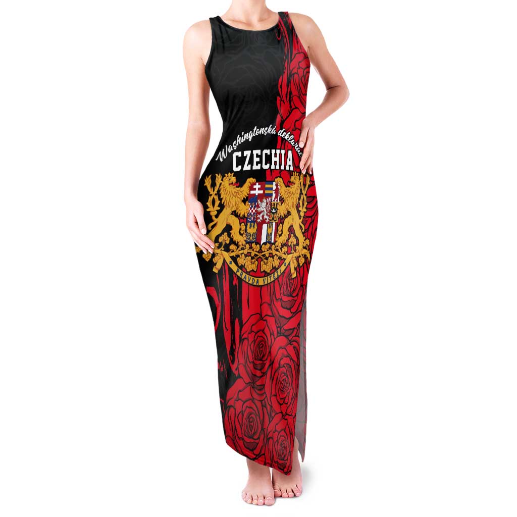 Personalized Czech Republic Independence Day Tank Maxi Dress Washingtonska deklarace