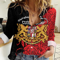 Personalized Czech Republic Independence Day Women Casual Shirt Washingtonska deklarace