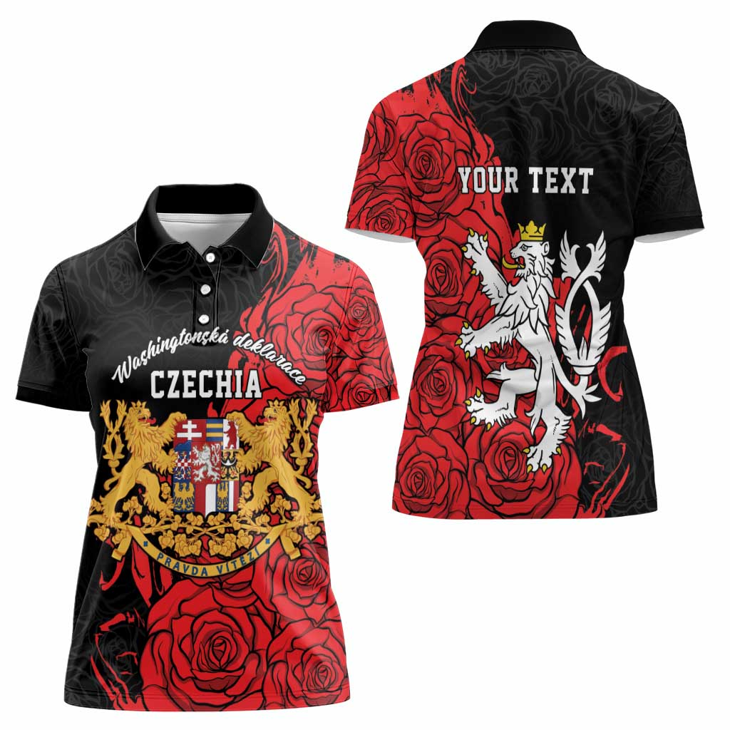 Personalized Czech Republic Independence Day Women Polo Shirt Washingtonska deklarace