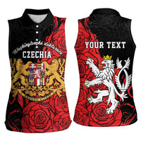 Personalized Czech Republic Independence Day Women Sleeveless Polo Shirt Washingtonska deklarace