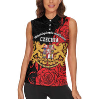 Personalized Czech Republic Independence Day Women Sleeveless Polo Shirt Washingtonska deklarace