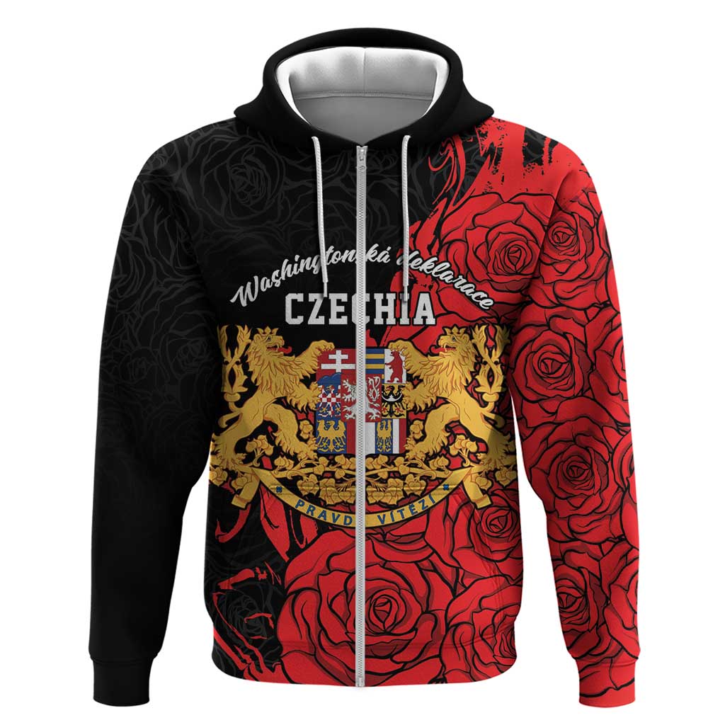 Personalized Czech Republic Independence Day Zip Hoodie Washingtonska deklarace