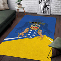 Personalized Dia de Canarias Area Rug Las Islas Afortunadas