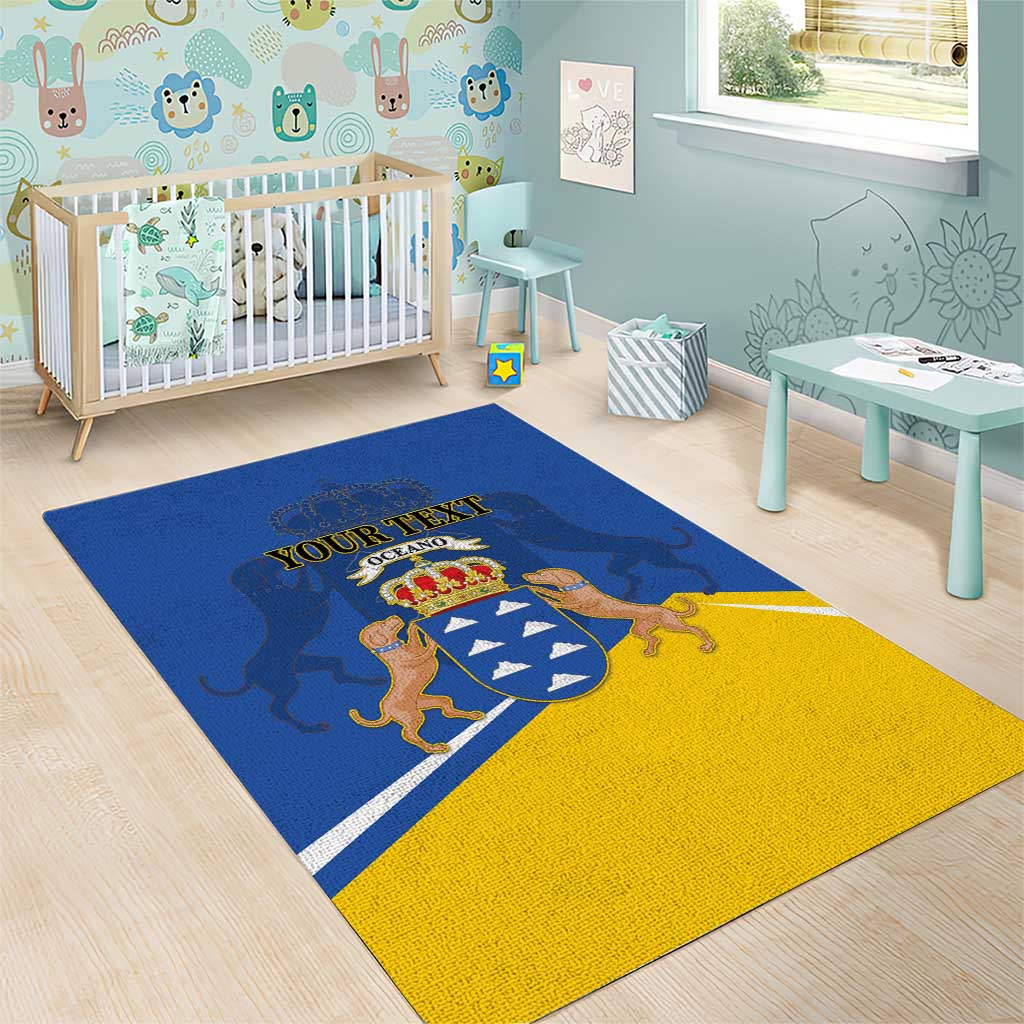 Personalized Dia de Canarias Area Rug Las Islas Afortunadas