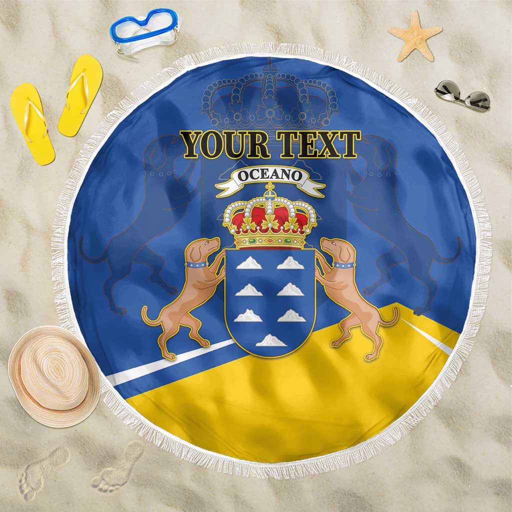 Personalized Dia de Canarias Beach Blanket Las Islas Afortunadas