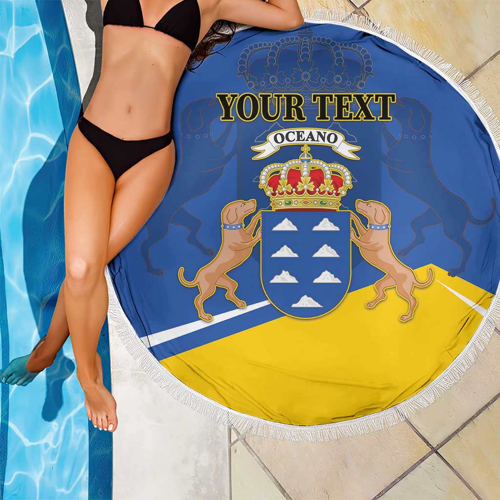 Personalized Dia de Canarias Beach Blanket Las Islas Afortunadas