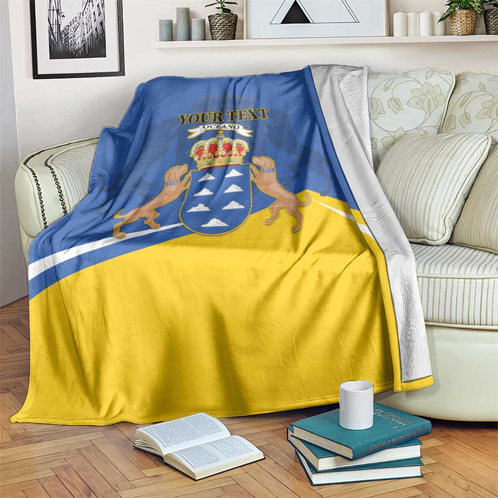 Personalized Dia de Canarias Blanket Las Islas Afortunadas