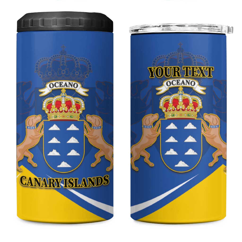 Personalized Dia de Canarias 4 in 1 Can Cooler Tumbler Las Islas Afortunadas