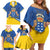 Personalized Dia de Canarias Family Matching Off Shoulder Short Dress and Hawaiian Shirt Las Islas Afortunadas