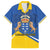 Personalized Dia de Canarias Family Matching Off Shoulder Short Dress and Hawaiian Shirt Las Islas Afortunadas