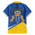 Personalized Dia de Canarias Family Matching Off Shoulder Short Dress and Hawaiian Shirt Las Islas Afortunadas