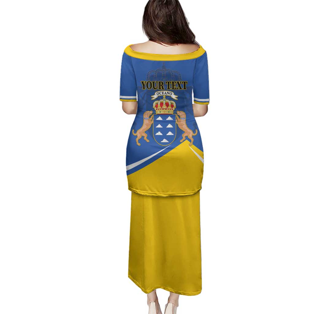 Personalized Dia de Canarias Family Matching Puletasi and Hawaiian Shirt Las Islas Afortunadas