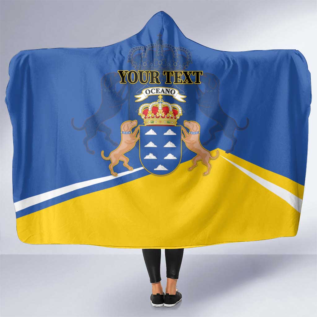 Personalized Dia de Canarias Hooded Blanket Las Islas Afortunadas