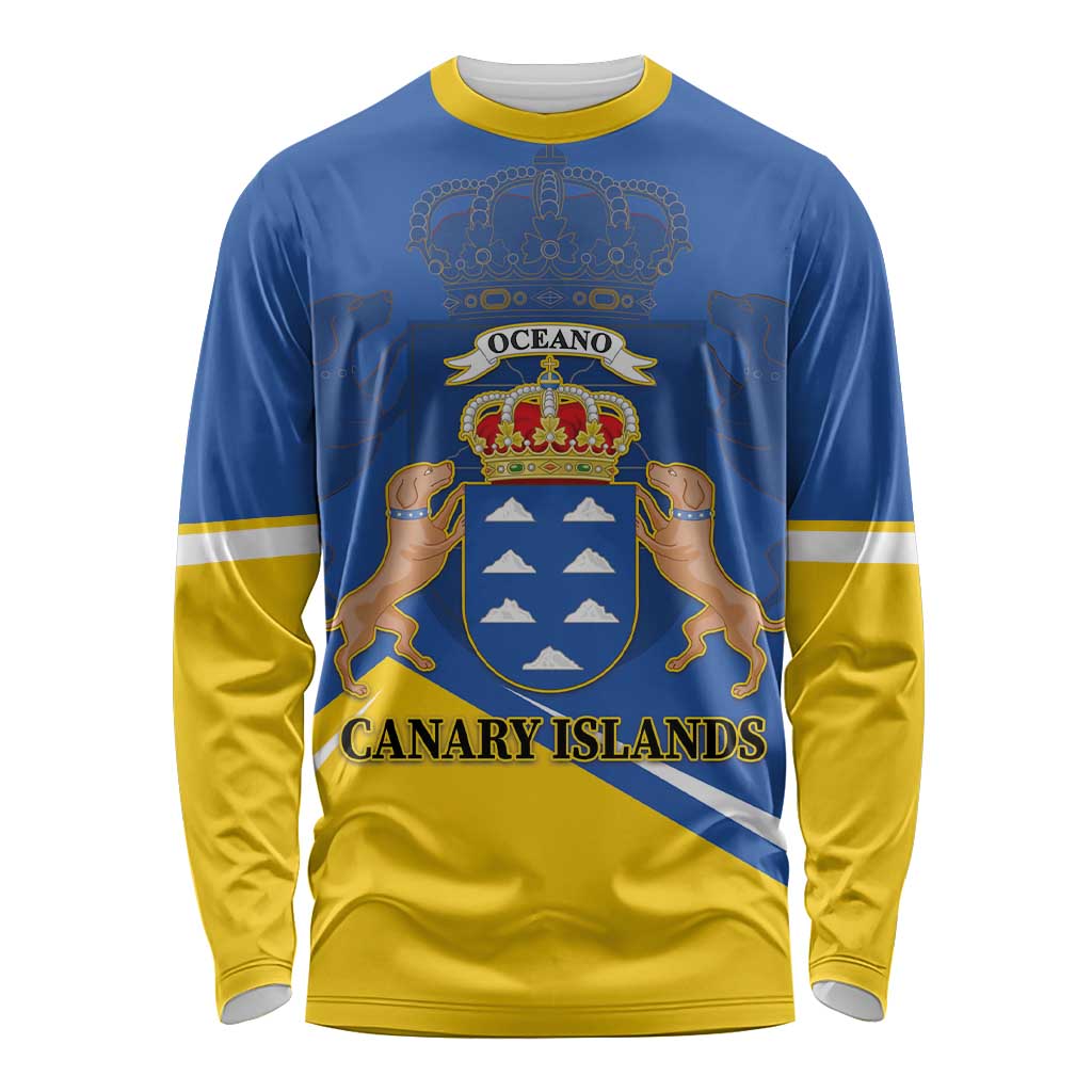 Personalized Dia de Canarias Long Sleeve Shirt Las Islas Afortunadas