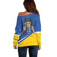 Personalized Dia de Canarias Off Shoulder Sweater Las Islas Afortunadas