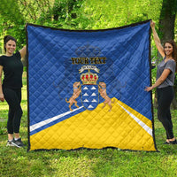 Personalized Dia de Canarias Quilt Las Islas Afortunadas