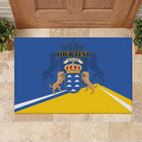 Personalized Dia de Canarias Rubber Doormat Las Islas Afortunadas