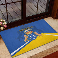 Personalized Dia de Canarias Rubber Doormat Las Islas Afortunadas