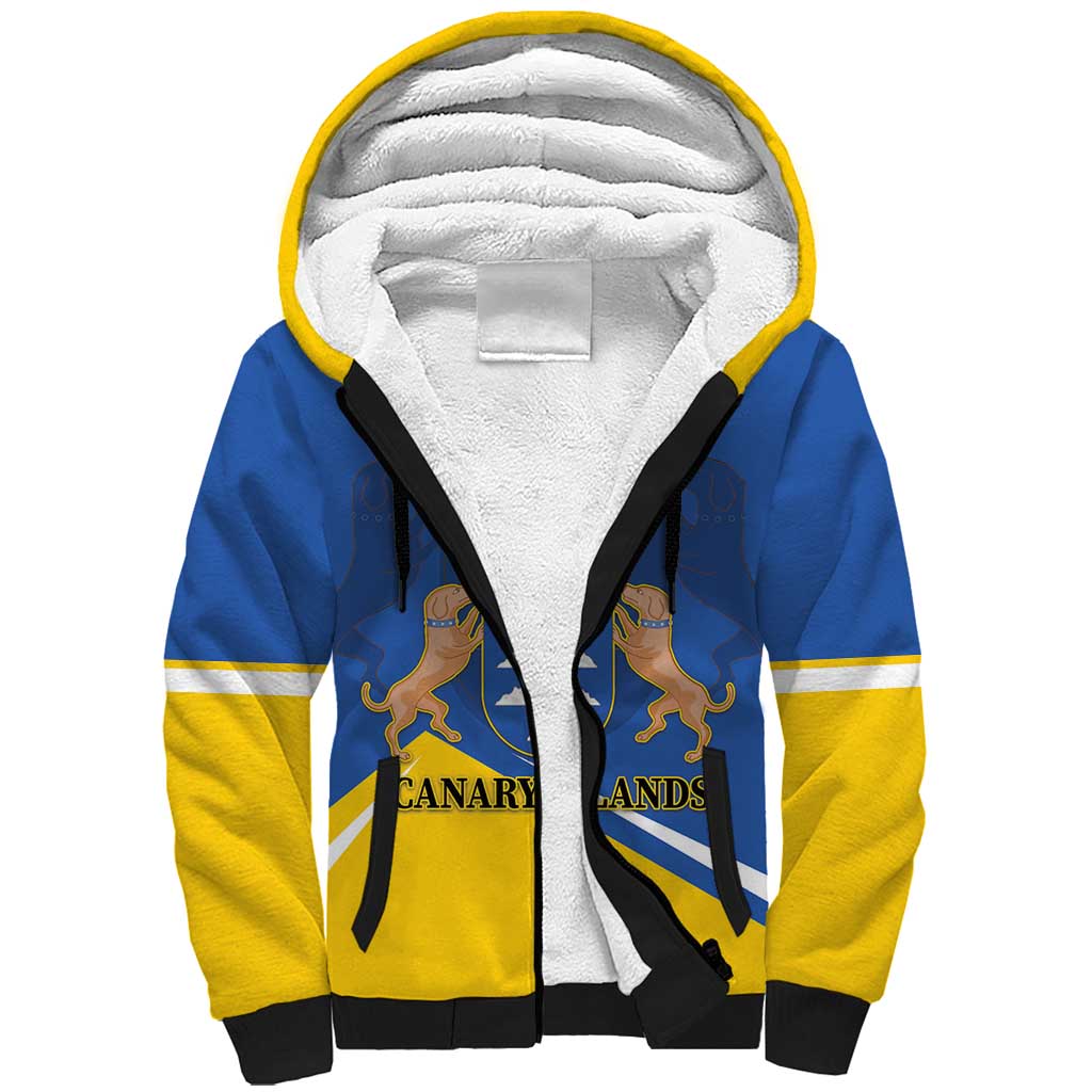 Personalized Dia de Canarias Sherpa Hoodie Las Islas Afortunadas