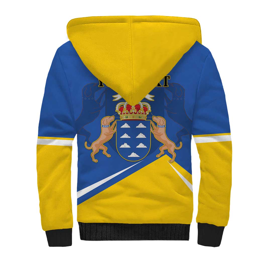 Personalized Dia de Canarias Sherpa Hoodie Las Islas Afortunadas