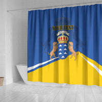 Personalized Dia de Canarias Shower Curtain Las Islas Afortunadas