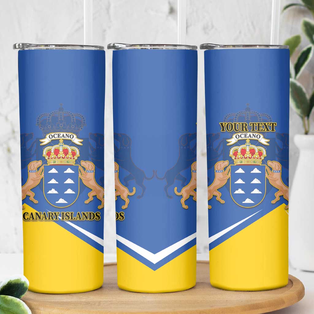Personalized Dia de Canarias Skinny Tumbler Las Islas Afortunadas
